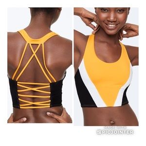 Small (DD) PINK Strappy Back Sports Bra